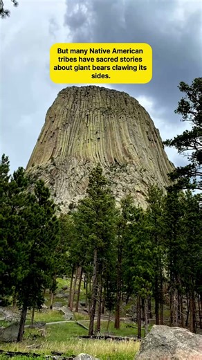 Devil’s Tower: America’s Mysterious Stone Giant 🗼✨ #amazingfacts
