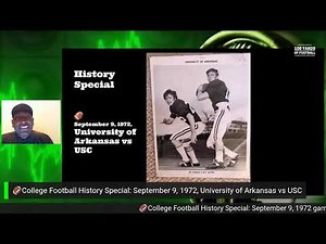 🏈College Football History Special: September 9, 1972 game, University of Arkansas vs USC