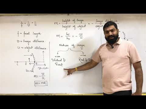 📘 Relation between Focal Length, Object Distance, Image Distance & Magnification | Physics