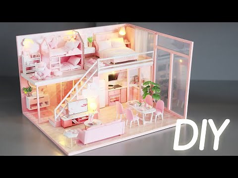 DIY Miniature Dollhouse Kit || Meeting Your Sweet - Duplex Apartment - Relaxing Satisfying Video