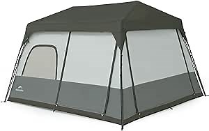 Naturehike Cape 4/6/8 Person Camping Tent, 60S Easy Setup Instant Tent Pop up Tent, Waterproof Large Tall 6/8 Person Tents for Camping, Car Camping