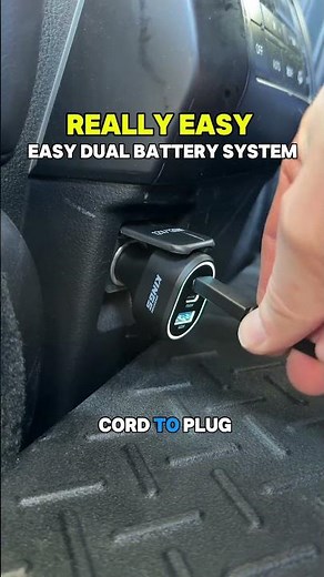 Here’s a super simple dual battery system you can instantly set up! 🔋✨How easy is that? 💯