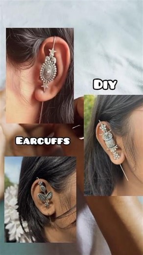 Handmade earcuff ✨ with septpin super easy & stylish|#shorts #ytshorts #handmade #earcuff #diycraft