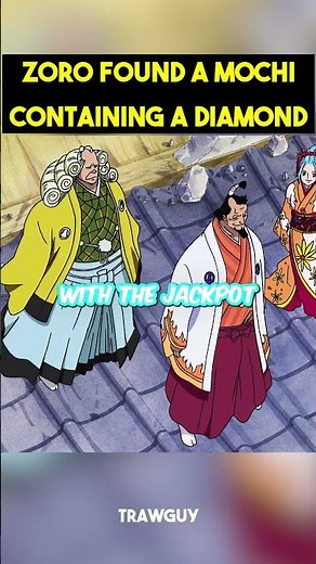 Zoro got his hands on a mochi with diamonds 🤣☠️