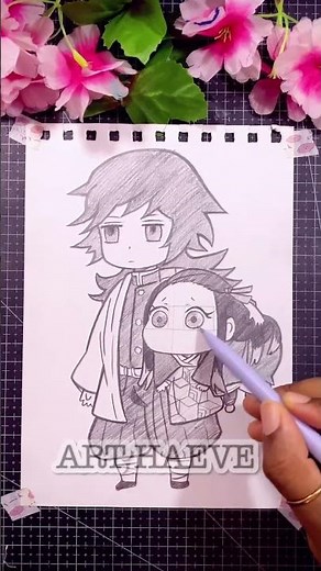 Nezuko face drawing✨#shorts #demonslayer #イラストメイキング ＃創作#アニメ#鬼滅の刃