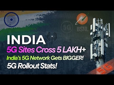 India Adds 4,100+ New 5G Towers in October 2025 | 5G Sites Cross 5 Lakh+