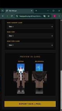 cara ganti baju skin Minecraft #minecraft #minecraftshorts #minecraftsurvival #games #tutorial