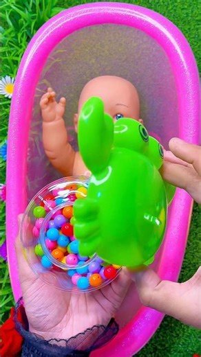 😍Full of 3 Rainbow BathTubs Candy with M&M's & Magic Slime Cutting Video