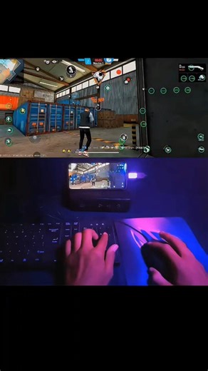 🖥️pc❌ mini keyboard ⌨️and mouse🖱️ phone 📲 GAMING ✅#freefire #keyboard #mouse #gaming