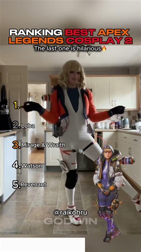 RANKING BEST APEX LEGENDS COSPLAYS #shortsfeed #shorts #usa #unitedkingdom #youtube #youtubeshorts