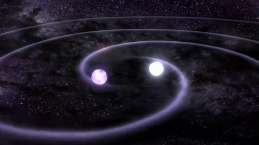 Gravitational waves ripple through space-time