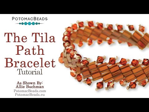 The Tila Path Bracelet - DIY Jewelry Making Tutorial by PotomacBeads