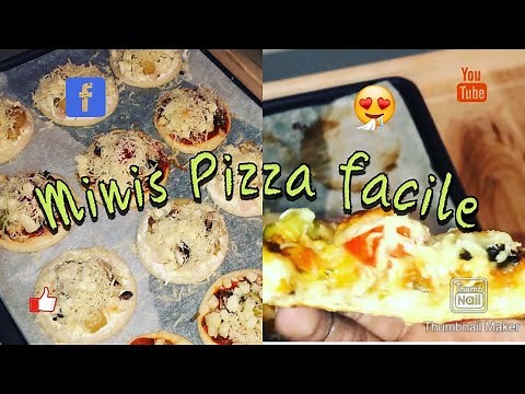 Recette de Mini Pizza simple rapide facile idéale pour l’apéro