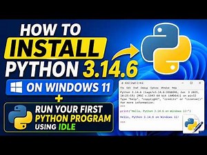 How to Install Python 3.14.6 on Windows 11 + Run Your First Python Program Using IDLE