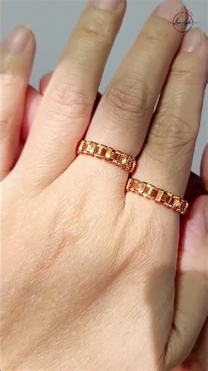 Couple rings - Free tutorial video link above the title #shortsvideo #ring #wireworks