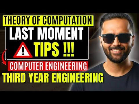 Theory of Computation Last Moment Tips | Computer Engineering | TE Engineering | Pradeep Giri Sir