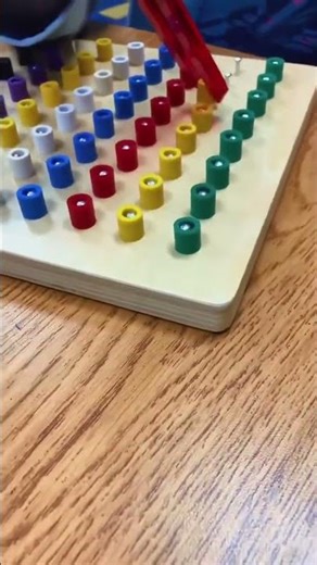 Watch how we turn a simple geoboard into a coordination powerhouse! Using practice sushi chopsticks