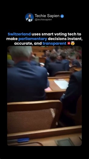Switzerland Uses Smart Tech to Vote in Parliament 🇨🇭🤯