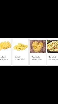 Types of Pasta