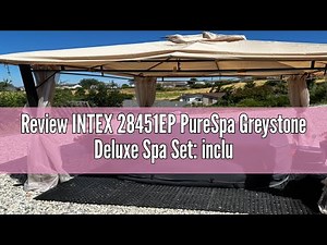 Review INTEX 28451EP PureSpa Greystone Deluxe Spa Set: includes Energy Efficient Spa Cover and Wirel