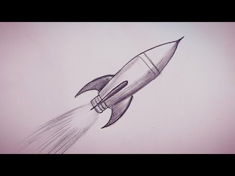 Rocket drawing | Easy Pencil Sketch for Beginners