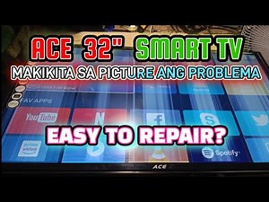 ACE 32" LED-808 Smart TV Vertical & Horizontal Barlines | Easy to Repair? #ace #repair #share