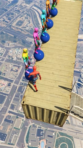 GTA 5 Epic Water Ragdolls Spiderman Jump/Fails Ep 137 #shorts