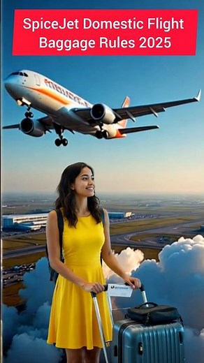 SpiceJet Domestic Flight Baggage Rules 2025 #spicejet #facts