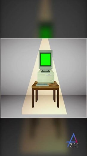Retro Computer Animation #RetroComputer #WorkFromHome #AIVideo