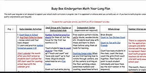 Math Year-Long Plan, Assessment Appointments, and Counting School Days