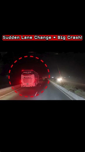 Sudden Lane Change Caused Massive Highway Bus Crash | Dashcam Footage #indianroads #youtubeshorts