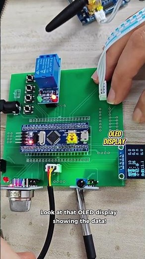 How to Build a Smart Gas Detector and Temperature sensor 🛠️ #technology #stm32