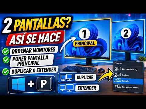 Cómo Configurar Dos o más Monitores en Windows FÁCIL
