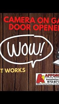 Liftmaster 85503 beltdrive garage door opener with camera Demonstration