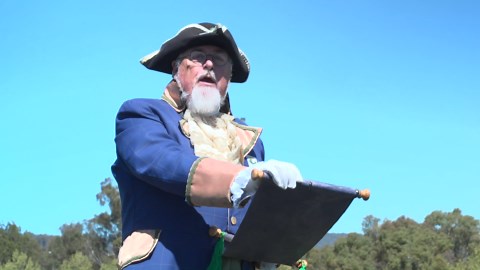 Town crier championships in Canberra gathering competitors around the country