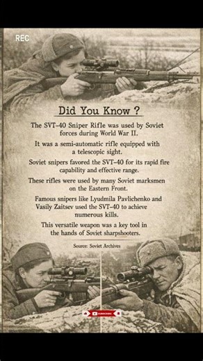 SVT-40 Sniper - Soviet Union | 10 Sniper Rifles Used in World War 2 | NO : 06