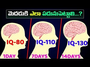 How to improve your brain power ? | మెదడుకి ఎలా పదునుపెట్టాలి? | How to Increase IQ Levels?
