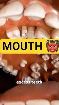 Teeth Growing In The Roof Of Mouth? 🦷😱#shortsfeed #shorts