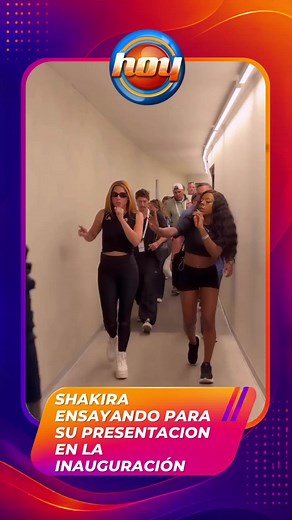 @Shakira en los ensayos para su presentación en la inauguración del mundial.