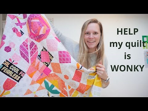 Assembling a wonky quilt top