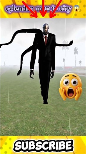 SLENDER MAN ATTACK ON CITY 🥶#indianbikedriving3d​ #youtubeshorts​#shortsviral​#shorts​ #gta5​ #gta6​