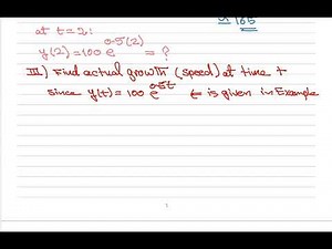 Application of exponential function