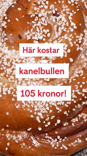 Skulle du betala 105 kronor för en #kanelbulle ? Det får man göra i Haga i #Göteborg och det är 20 kronor mer än förra året. #tv4nyheterna #tv4 #inflation #dyrt #unnasig