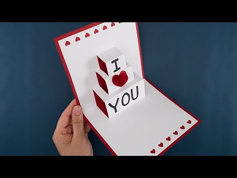 Easy Valentine's Day Card - Pop Up Card Tutorial - Valentine's Day Gift Ideas