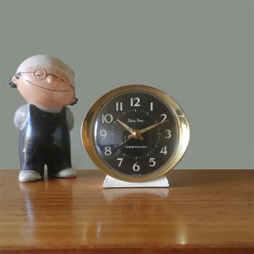 Baby Ben Westclox Alarm Clock – Cream & Black – Mid-century Modern, Scotland - Etsy Canada