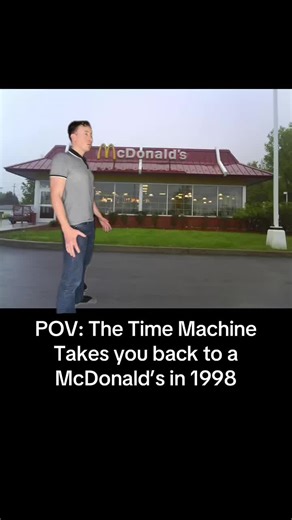 When and where should we have the Time Machine take us next time? #90s #mcdonalds #90saestheic #timemachine #timetravel
