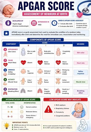 APGAR Score | Newborn Assessment at Birth #APGARScore #NewbornAssessment #nursing