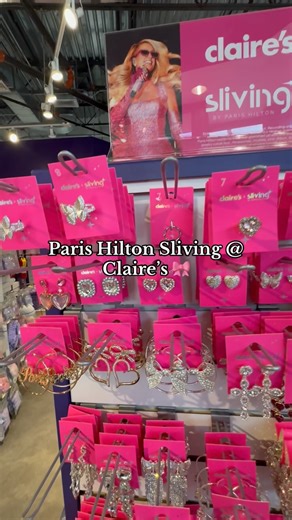 Obsessed with my new @ClairesStores X #Sliving Collection!😍 I have been shopping at Claire’s since I was a little girl👧🏼💞 So to have my own collection here that I designed is so iconic & a dream come true🥹 My new pieces are available now in stores & online at Claires.com 💖 What is your favorite piece? 🤔 #infiniteIcon 💫 | Paris Hilton