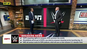 864K views · 7.5K reactions | "WrestleMania, SummerSlam, Royal Rumble are gonna be bigger than ever." Paul "Triple H" Levesque joined Get Up to discuss ESPN's new rights agreement with the WWE 欄 | ESPN | Facebook