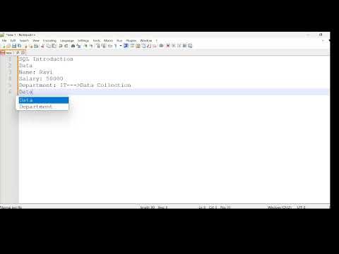 SQL Introduction| What is Data, Data Collection, Database| Telugu + English